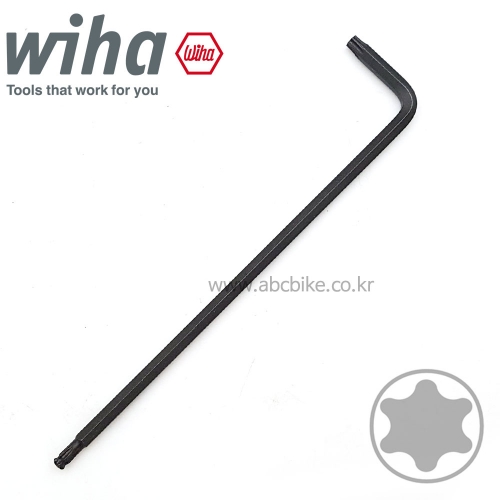 WIHA(위하) 롱 별볼비트 L렌치 (낱개판매) 별볼렌치 ( 볼타입 별렌치 ) 366BE