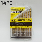 체스코 CHESCO 티타늄 강철 드릴세트 14PCS (철기리 세트) TD-14