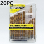 체스코 CHESCO 티타늄 강철 드릴세트 20PCS (철기리 세트) TD-20