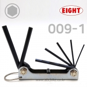 EIGHT (에이트) 접식 6각비트 헥스비트 렌치세트 접렌치세트 ( 1.5 ~ 6.0mm )  009-1