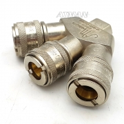 MAMMOTH (맘모스) 3구 에어 커플러 / 에어 라인 카플러 [PT 1/4] 카플라 카플러 ( 3구 )