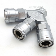 상아 3구 에어 커플러 / 에어 라인 카플러 [PT 1/4] 카플라 카플러 ( 3구 )