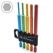 S0UNKEY 썬키 ( 5PCS ) 헥스비트 육각비트 세트 길이 110mm ( 굵기 6.35mm ) SHB-110CS