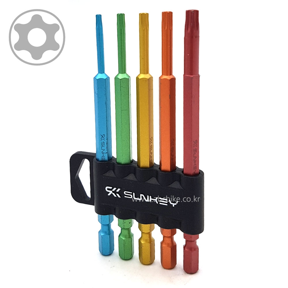 SUNKEY 썬키 ( 5PCS ) 홀별비트 세트 길이 110mm ( 굵기 6.35mm ) STB-110CS