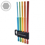 SUNKEY 썬키 ( 5PCS ) 헥스비트 육각비트 세트 길이 150mm ( 굵기 6.35mm ) SHB-150CS