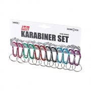소형 카라비너 세트 원터치 키홀더 열쇠고리 ( 12개 ) KKB-25450