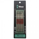 WERA 베라 (5개입) 토션비트 드라이버비트 세트 PH2 X 110mm  ( 슬림형 ) 05 344223 001 ( 레드 )