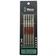 WERA 베라 (5개입) 토션비트 드라이버비트 세트 PH2 X 110mm  ( 슬림형 ) 05 344223 001 ( 레드 )