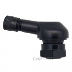 알루미늄 90도 타이어밸브 ( 림홀 11.3MM ) 고무구찌 휠밸브 CT-AL11-BR (검정)