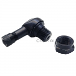 알루미늄 90도 타이어밸브 ( 림홀 11.3MM ) 고무구찌 휠밸브 CT-AL11-BR (검정)