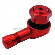 알루미늄 90도 타이어밸브 ( 림홀 11.3MM ) 고무구찌 휠밸브 CT-AL11-R (빨강)
