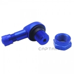 알루미늄 90도 타이어밸브 ( 림홀 11.3MM ) 고무구찌 휠밸브 CT-AL11-B (파랑)