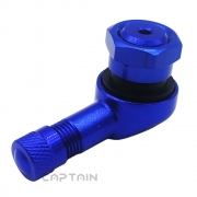 알루미늄 90도 타이어밸브 ( 림홀 11.3MM ) 고무구찌 휠밸브 CT-AL11-B (파랑)