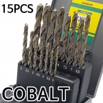 GEKKOU (게코) 15PCS 코발트 드릴세트 ( 코발트드릴 ) 기리 (일본생산-특허제품)