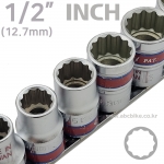 1/2인치 인치타입 ( INCH ) 12각 핸드소켓 8PCS 레일세트 4010SR