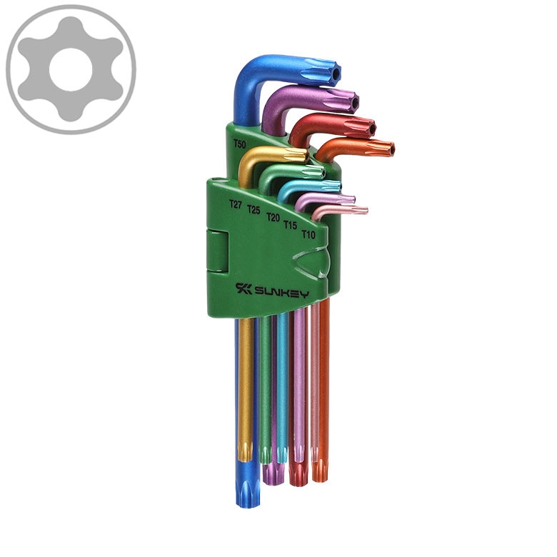 썬키 9pcs 롱 홀별 L렌치세트 홀별렌치 세트 STW-9CS