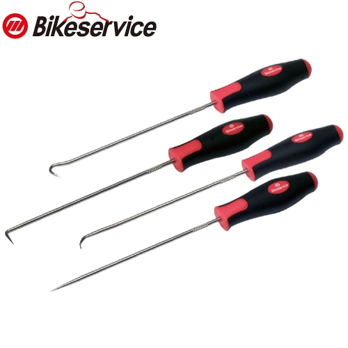 Bikesevice(바이크서비스) 4pc 롱타입 오링, 고무오링 탈장착 후크세트 HOOK & PICK SET BS0230 (롱타입)