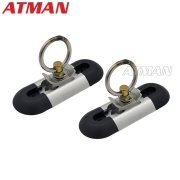 ATMAN 아트만 자동차 오토바이 자동바 고정 레일바 숏타입 2개 세트 적재함 고리 AT-5044 실버