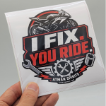 ATMAN 아트만 미케닉 PVC 스티커 / I FIT. YOU RIDE
