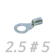 링단자 2.5#5 - 압착단자 / 링타입 / 터미널 / 전선1.5MM(14AWG)-나사M5 (수량별 주문)