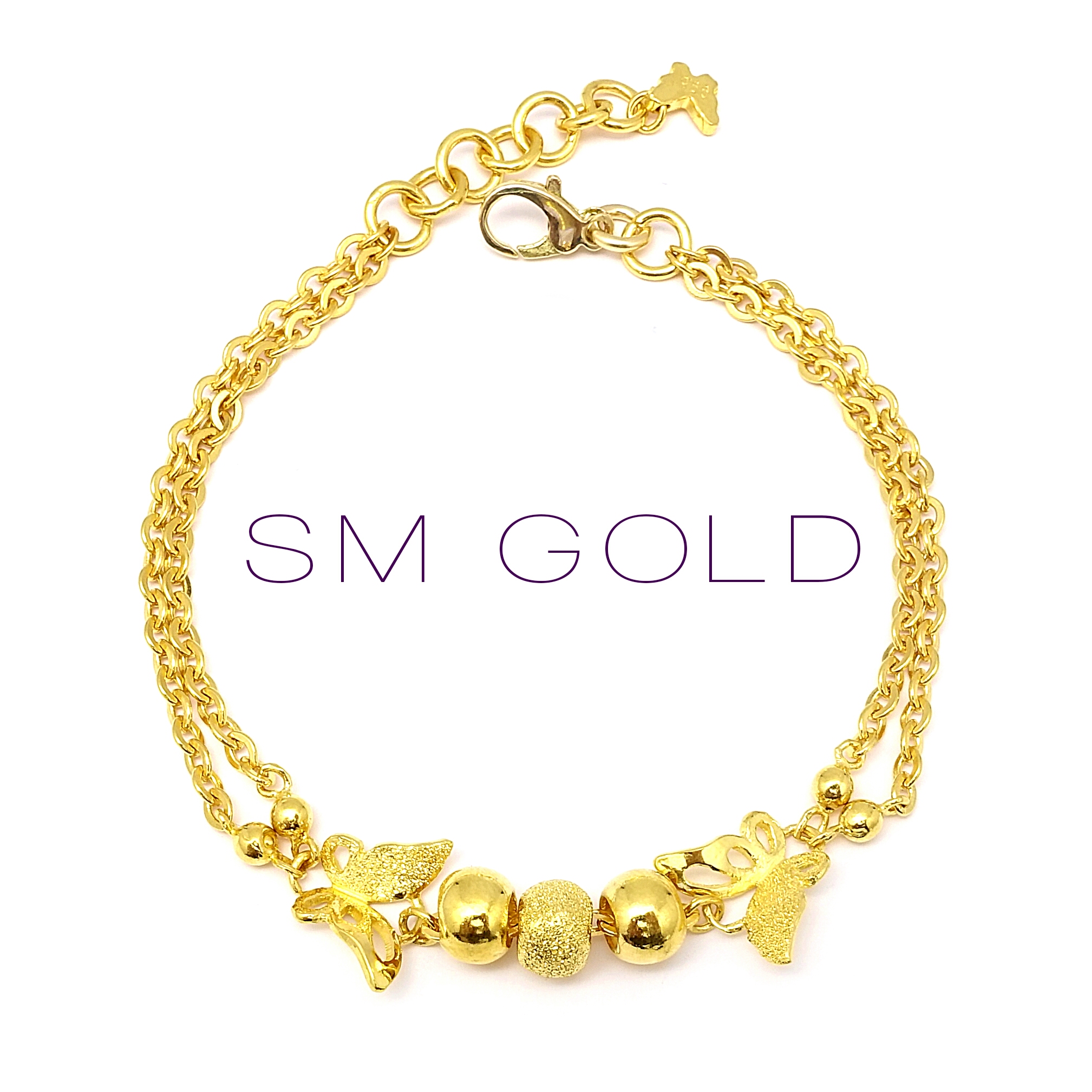 순금 나비 팔찌11.25g(3돈)+18k장식추가