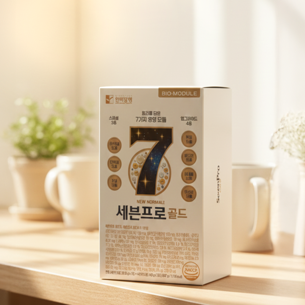약사한끼 7첩반상 아침 식사대용 쉐이크 세븐프로골드 1주분(14포)