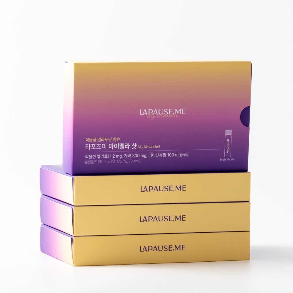 [라포즈미] 마시는 식물성 멜라토닌 마이멜라샷 / 편안한밤 / 타트체리 멜라토닌2mg 가바 테아닌 / 2025 식품기술대상 "기술혁신상" 수상