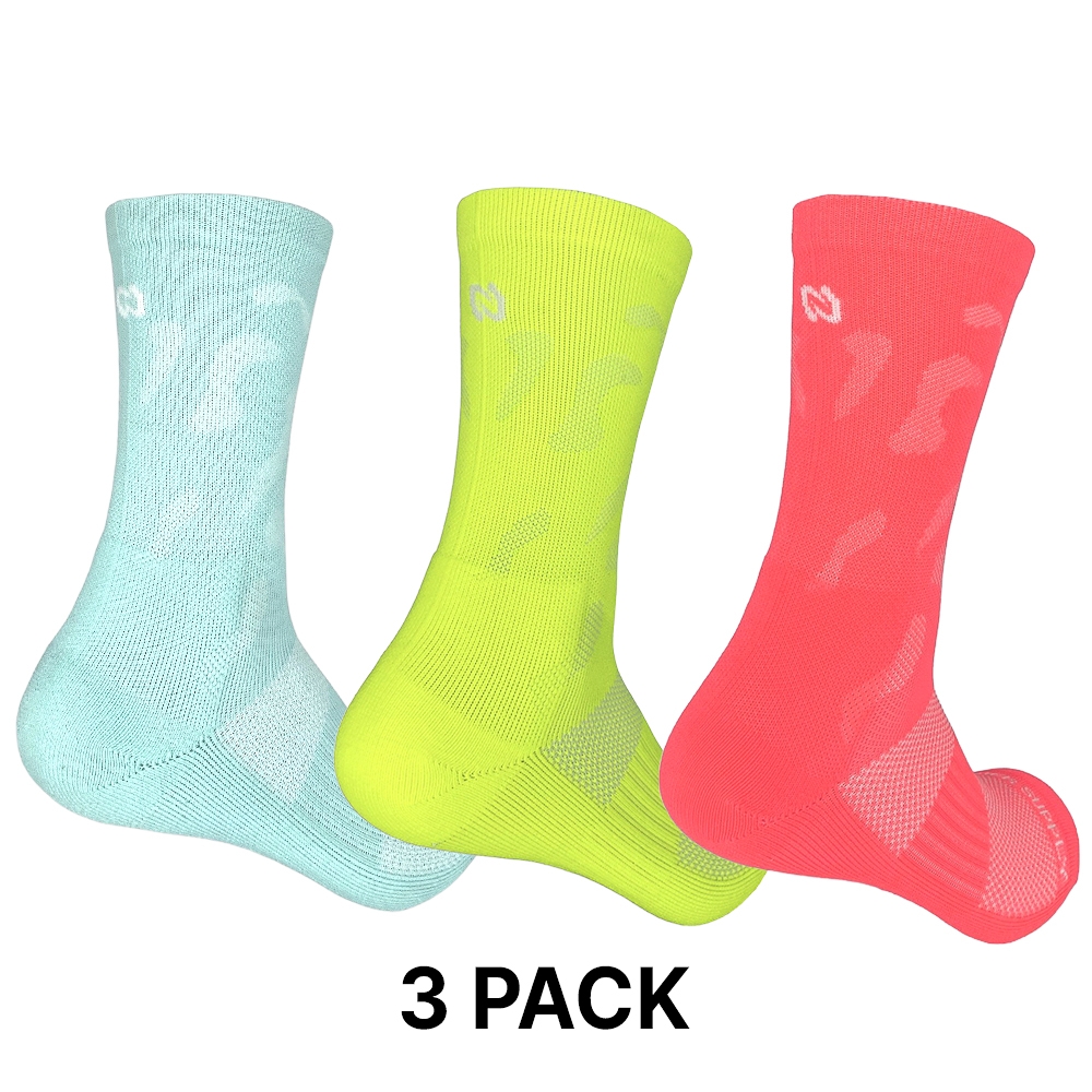 3 Pack [로머서플라이] 스포츠 압박 러닝 양말 Camo 컴프레션 삭스