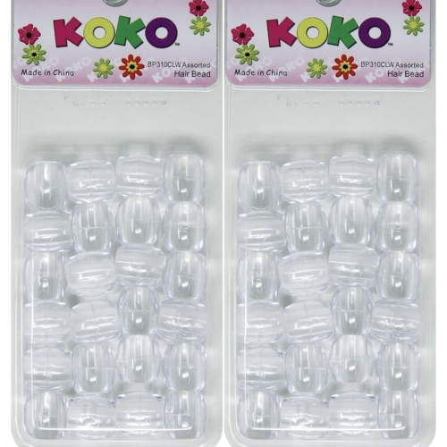 Clear Hair Beads