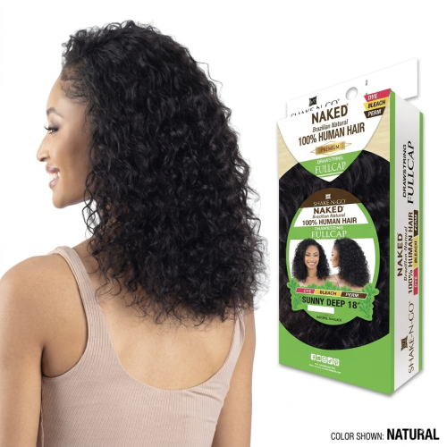 Human Hair Half Wig Sunny Deep 18"