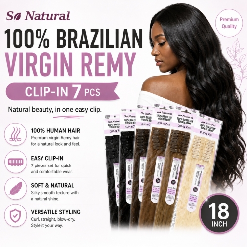 Human Hair Clip-in 7pcs 18"