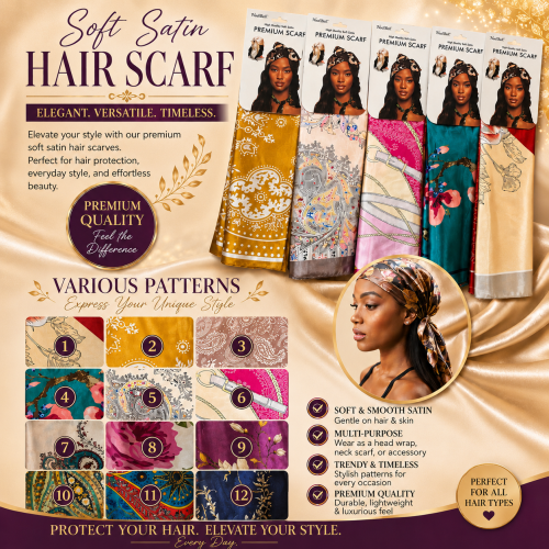 Soft Satin Hair Scarf