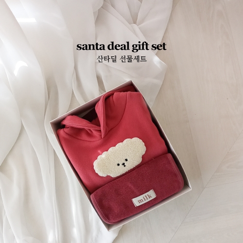 산타딜 선물세트1(바디수트+테리빕) 산타딜 선물세트1(바디수트+테리빕)