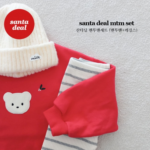 산타딜 맨투맨세트 (맨투맨+레깅스)