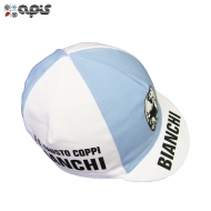 아피스[APIS] G.S.파우스토 코피 - 비앙키[G.S.FAUSTO COPPI - BIANCHI] 빈티지 사이클링캡/쪽모자/면 조각모(재고 특판)