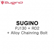 스기노[SUGINO] ] RD2 크랭크암 + PJ130 체인링 + 701 알로이 체인링 볼트 세트 트랙/픽시/싱글기어