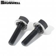 런웰[RUNWELL] 15M8볼트[15M8BOLT] 블랙/실버 트랙휠 고정 볼트
