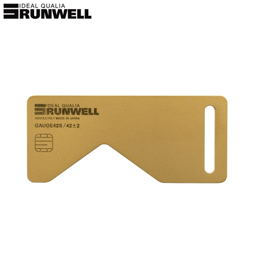 런웰[RUNWELL] 게이지42Si[GUAGE42Si] 티타늄 코팅 경륜완성차 체인라인/체인링 점검 공구