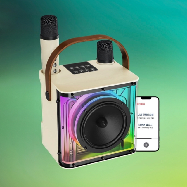 엑스트라 - 이동식 미니 노래방 듀얼 무선마이크&스피커세트