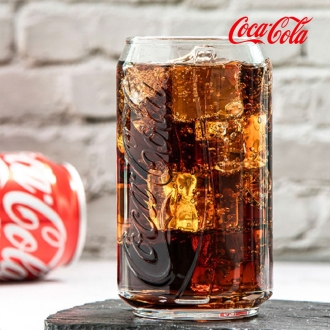 코카콜라 라이센스 정품 캔 글라스 350ml 1+1