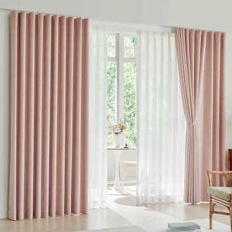 커튼명장 100% 맞춤제작 샤넬 네이처 암막커튼 (레일,자석끈 포함)