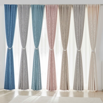 커튼명장 100% 맞춤제작 클래식 헤링본 거실커튼 (레일,자석끈 포함)