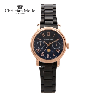 크리스챤모드 여성 문페이즈 메탈시계 CM401BROB L