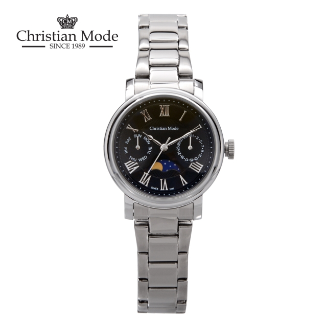 크리스챤모드 여성 문페이즈 메탈시계 CM401BWS L