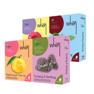 심플리웬 비건 저자극 친환경 집중 탄력 마스크팩 (10매입)