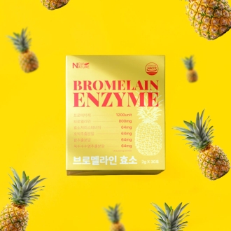 [뉴네이처] 브로멜라인 파인애플 곡물 발효효소 엔자임 2g x 30포 1개월분