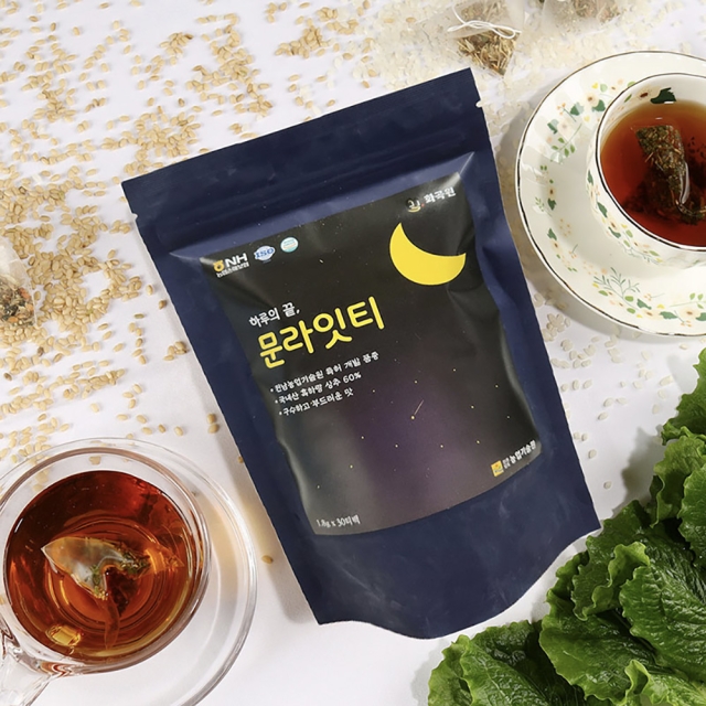 [화곡원] 국내산 상추 카페인없는 잠잘오는 꿀잠 문라잇티 1.8g x 30티백