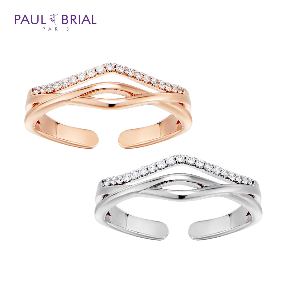 [PAUL BRIAL] 폴브리알 주얼리 SILVER 트리플 큐링 반지 PYSR0059