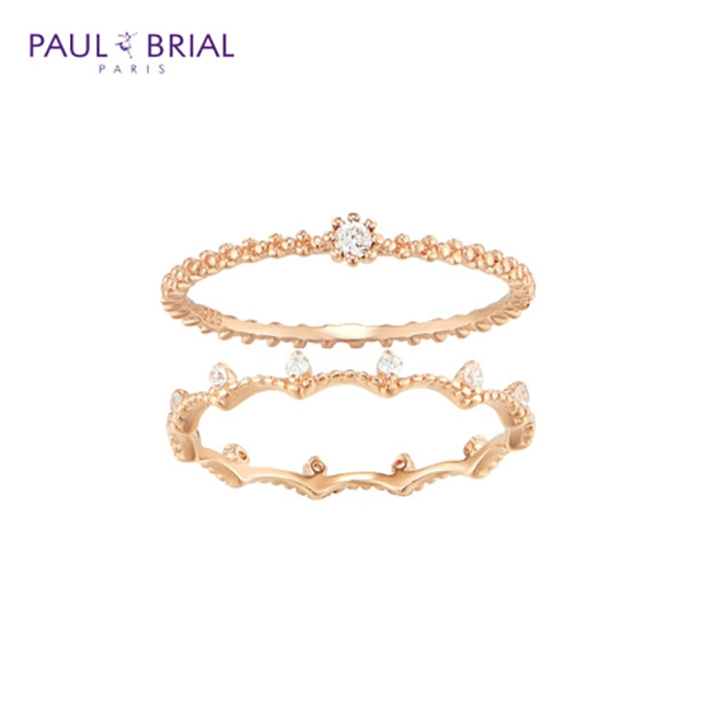 [PAUL BRIAL] 폴브리알 주얼리 SILVER 벨라 앤 버블 링(White) PRSR0084_PG (12호)