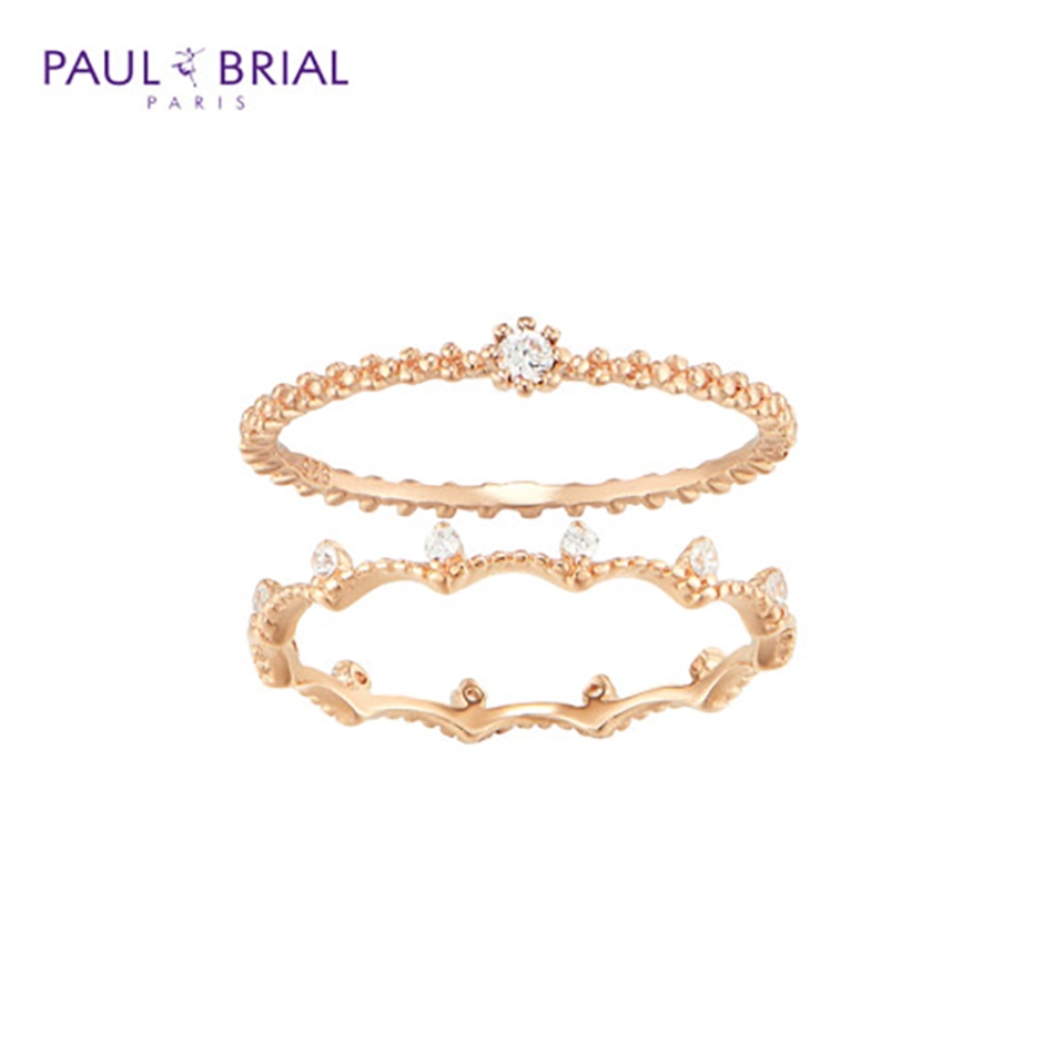 [PAUL BRIAL] 폴브리알 주얼리 SILVER 벨라 앤 버블 링(White) PRSR0084_PG (12호)